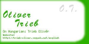 oliver trieb business card